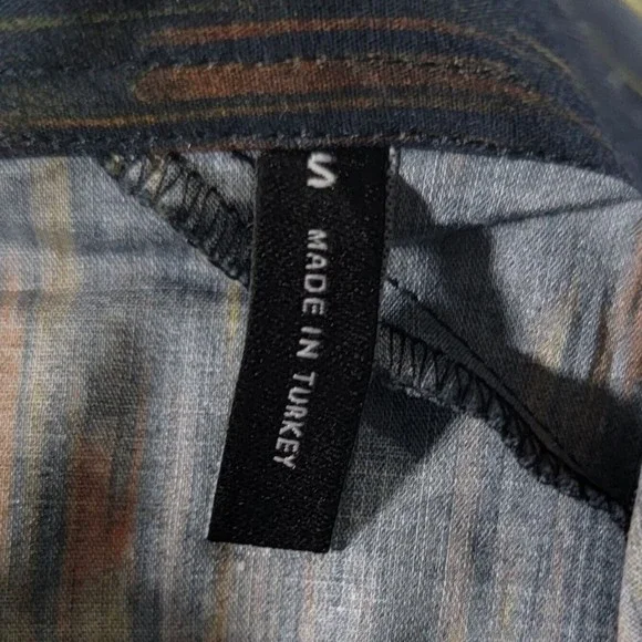 GOOD MAN BRAND Long Sleeve Button Up Shirt Size Small Black / Orange Top NWOT - Picture 11 of 16